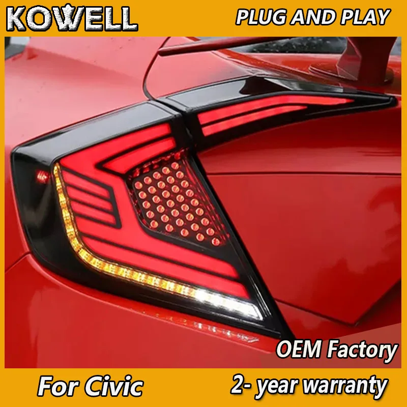 Car Styling for Honda Civic Taillight 2016-2021 Civic Tail Lamp LED DRL+Dynamic Turn Signal+Brake+Reversing+Fog
Car Styling for Honda Civic Taillight 2016-2021 Civic Tail Lamp LED DRL+Dynamic Turn Signal+Brake+Reversing+Fog