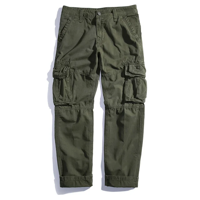 

Cargo Pants for Men Black Military Pants Green Army Side Many Pockets Trousers Male Chinos Men Blue Khakis Cotton Trousers Men