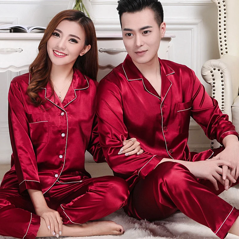 Womens Silk Satin Pyjamas Set Sleepwear Couple Pijama Pajamas Suit Female Sleep Two Piece Set Women's Loungewear Plus Size
Womens Silk Satin Pyjamas Set Sleepwear Couple Pijama Pajamas Suit Female Sleep Two Piece Set Women's Loungewear Plus Size