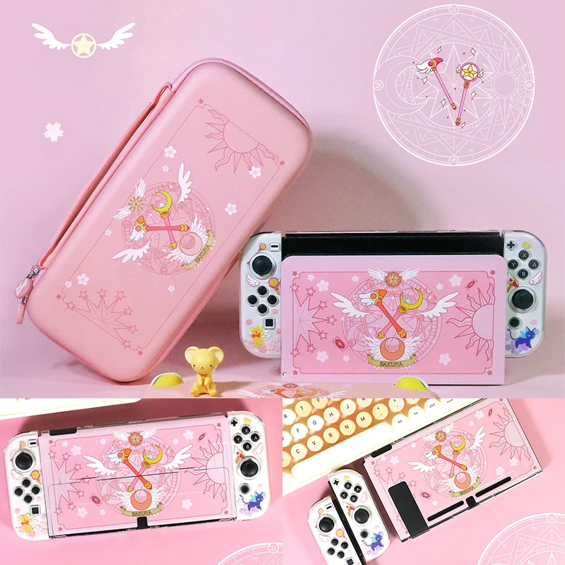Housse Switch Gaming Accessories For Anime Card Captor Sakura Pink Protection Funda Switch OLED Case Joycon Housing Shells Cover
Housse Switch Gaming Accessories For Anime Card Captor Sakura Pink Protection Funda Switch OLED Case Joycon Housing Shells Cover