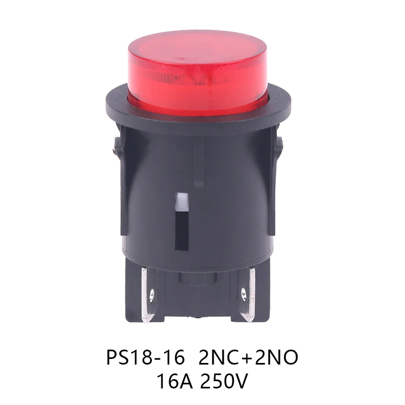 1Pc 4pins Touch Switch Red Push Button Switch TUV Certification Electrical Rocker Switch With Light Socket Power Switch PS18-16
1Pc 4pins Touch Switch Red Push Button Switch TUV Certification Electrical Rocker Switch With Light Socket Power Switch PS18-16