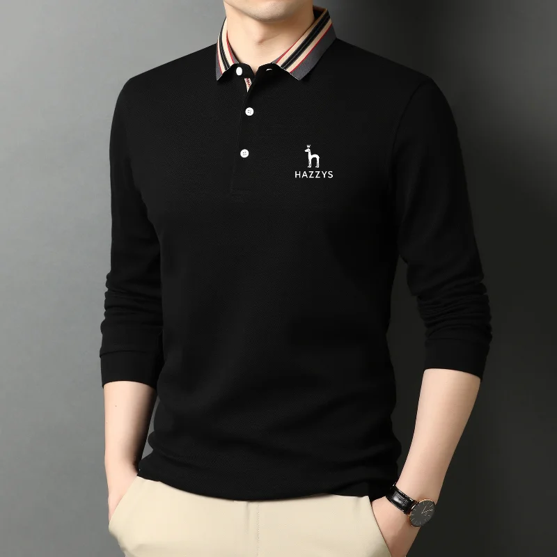 2023 Men's Golf Clothing Spring/Autumn Middle-aged Men Long Sleeve T-shirt Solid Color Thin Lapel Bottom Shirt Casual Trend
2023 Men's Golf Clothing Spring/Autumn Middle-aged Men Long Sleeve T-shirt Solid Color Thin Lapel Bottom Shirt Casual Trend