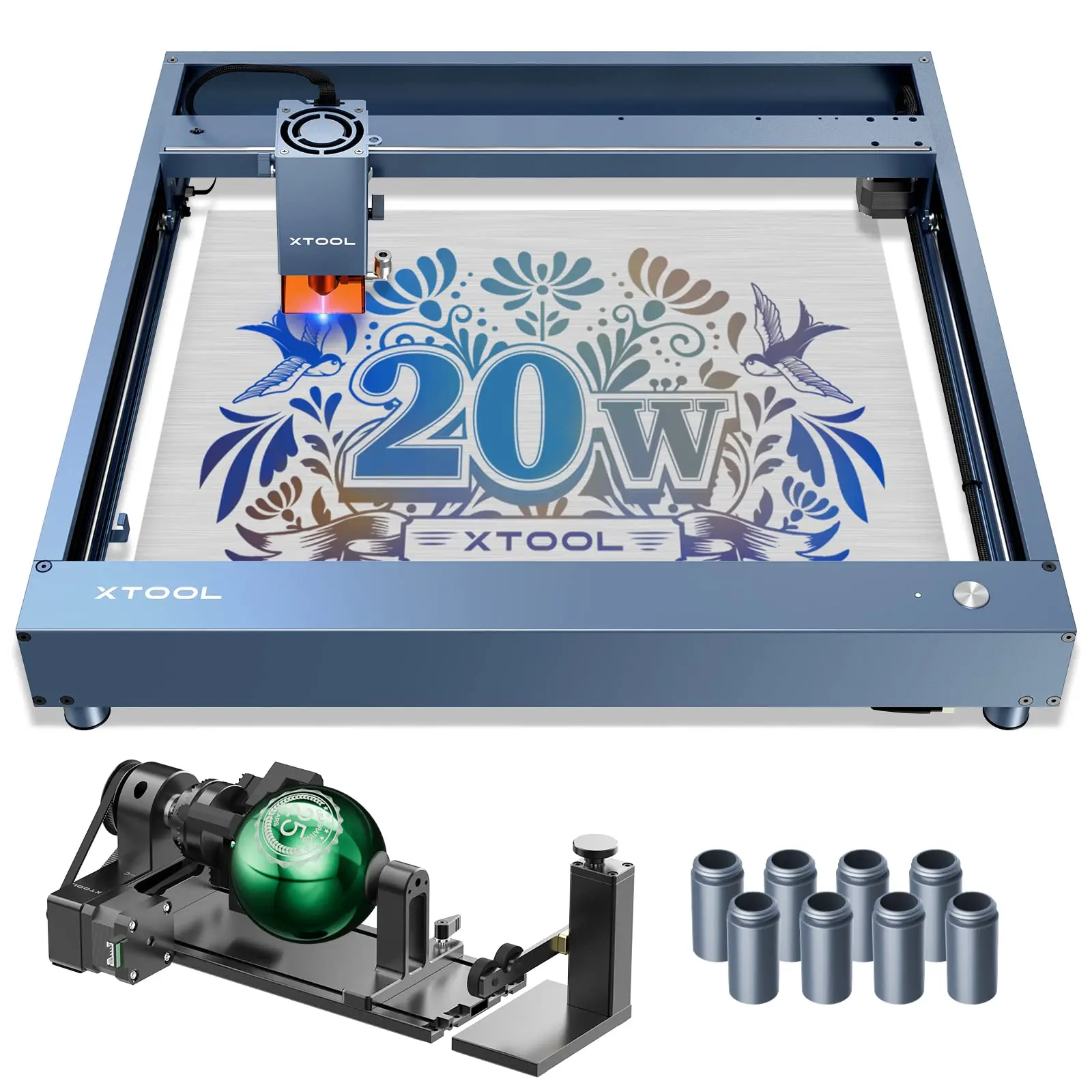 Серый 20 Вт xTool D1 Pro + RA2 Pro + стояки DIY лазерная гравировка и режущий станок более высокая точность диодный Mopa лазерная маркировочная машина 2023
Серый 20 Вт xTool D1 Pro + RA2 Pro + стояки DIY лазерная гравировка и режущий станок более высокая точность диодный Mopa лазерная маркировочная машина 2023