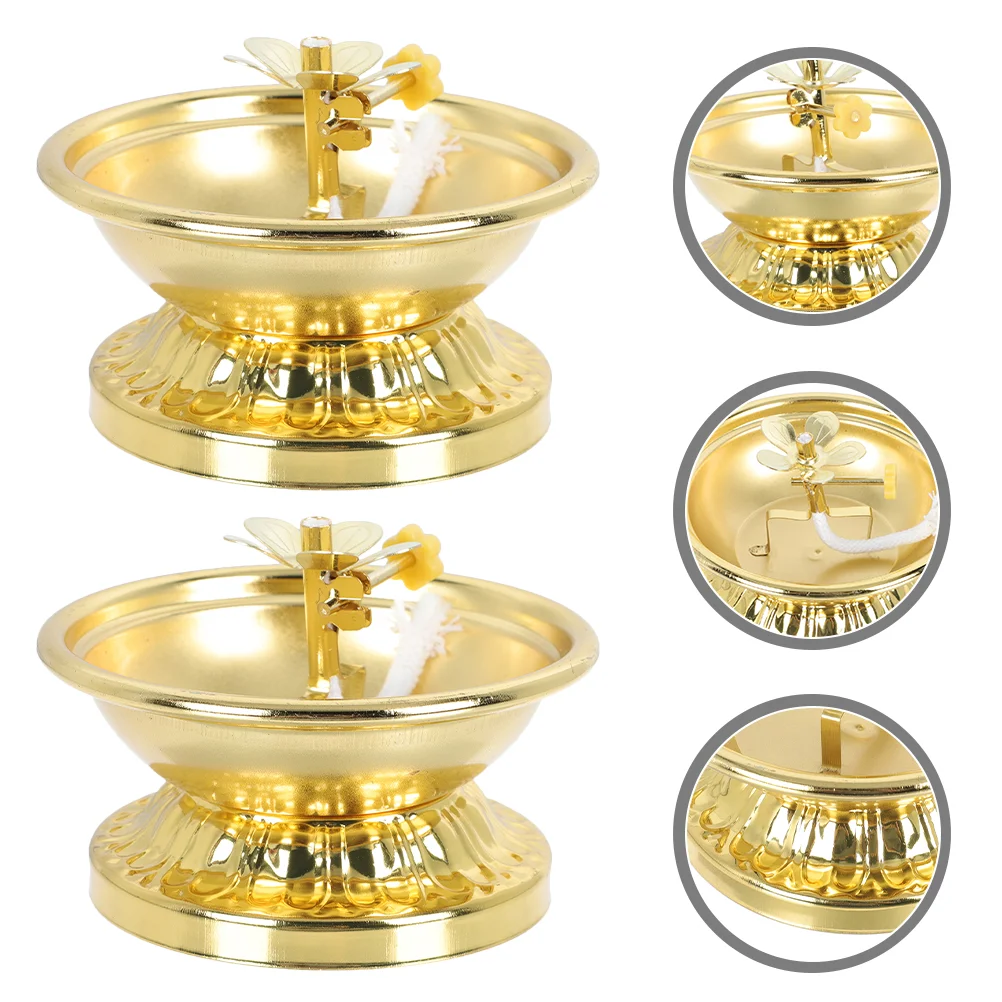 2pcs Exquisite Temple Use Household Decor Sturdy Polished Alloy Old Style Altar Lamp
2pcs Exquisite Temple Use Household Decor Sturdy Polished Alloy Old Style Altar Lamp