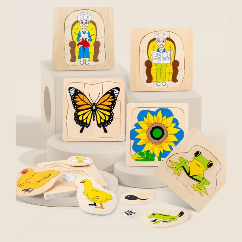 Wood Puzzle Toy Animal/Plants Growth Process Puzzle Educational Toy for Children Hand-eye Coordination Toy
Wood Puzzle Toy Animal/Plants Growth Process Puzzle Educational Toy for Children Hand-eye Coordination Toy