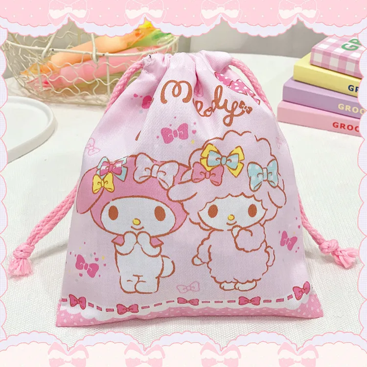 Sanrio Hellokitty Melody Kuromi Cinnamoroll Bunch Pocket Drawstring Storage Wedding Candy Blessing Small Gift Cloth Bag Kawaii
Sanrio Hellokitty Melody Kuromi Cinnamoroll Bunch Pocket Drawstring Storage Wedding Candy Blessing Small Gift Cloth Bag Kawaii