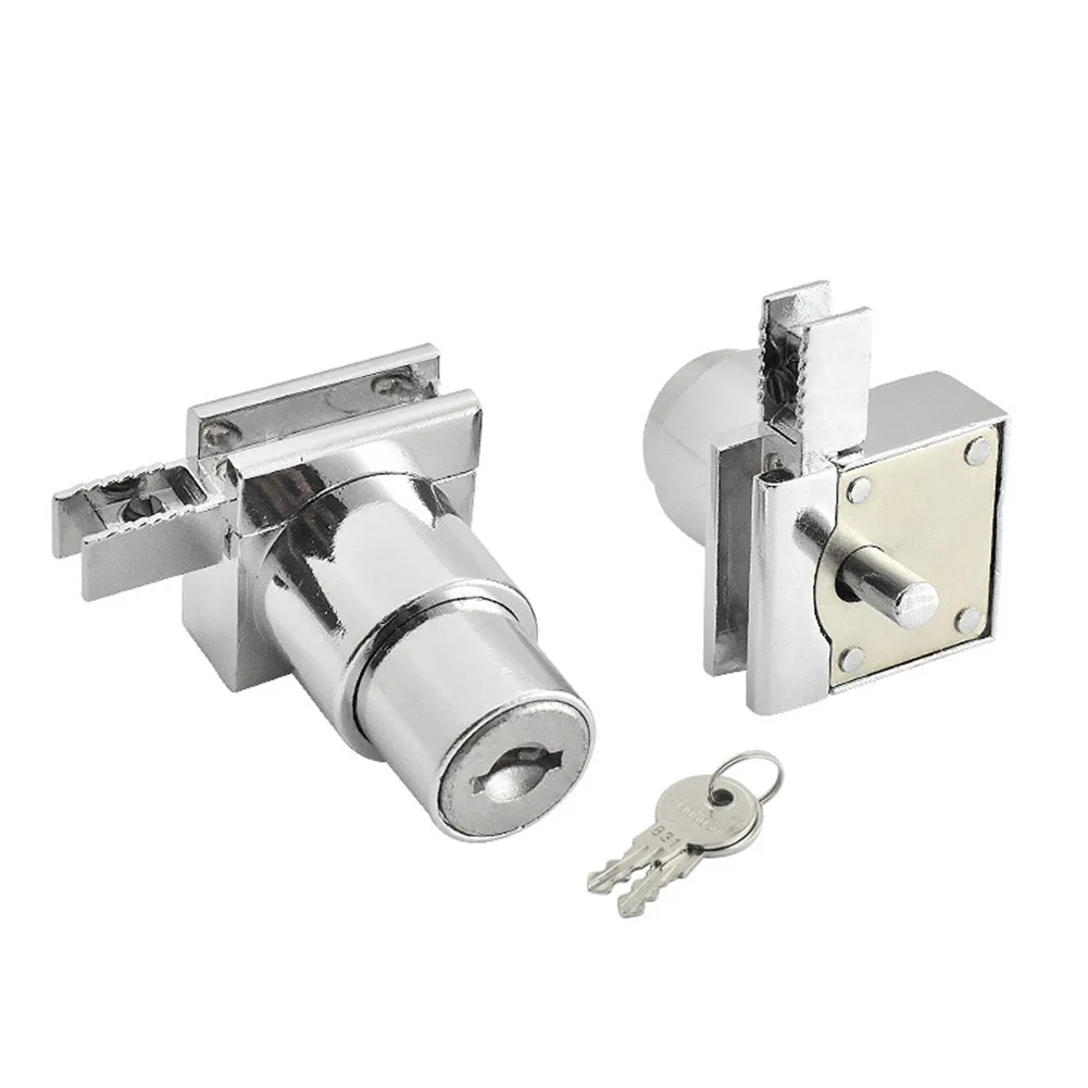1PC Lock New Showcase Display Cabinet Sliding Glass Door Lock+ 2pcs Key For 5-8mm Showcase Counter Glass Cabinet Glass
1PC Lock New Showcase Display Cabinet Sliding Glass Door Lock+ 2pcs Key For 5-8mm Showcase Counter Glass Cabinet Glass