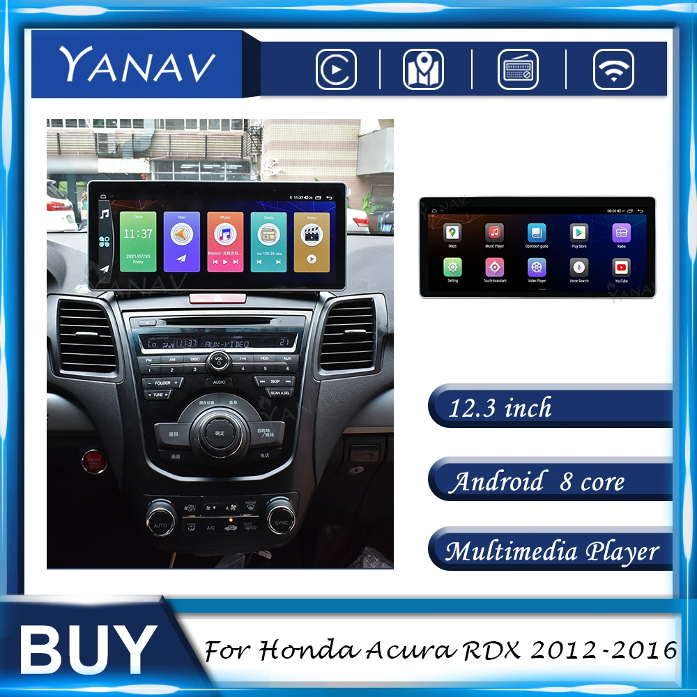 Автомагнитола 2 Din, 12,3 дюйма, Android, для Honda Acura RDX 2013-2016, GPS-навигация, стерео прием, мультимедиа, mp3-плеер с Carplay
Автомагнитола 2 Din, 12,3 дюйма, Android, для Honda Acura RDX 2013-2016, GPS-навигация, стерео прием, мультимедиа, mp3-плеер с Carplay