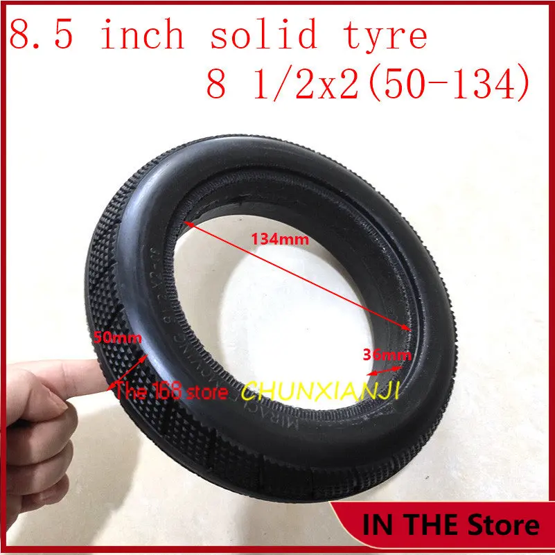 High Quality 8.5 Inch 8 1/2X2 (50-134) Solid Tyre for Baby Carriage Wheelbarrow Electric Scooter Tyre
High Quality 8.5 Inch 8 1/2X2 (50-134) Solid Tyre for Baby Carriage Wheelbarrow Electric Scooter Tyre