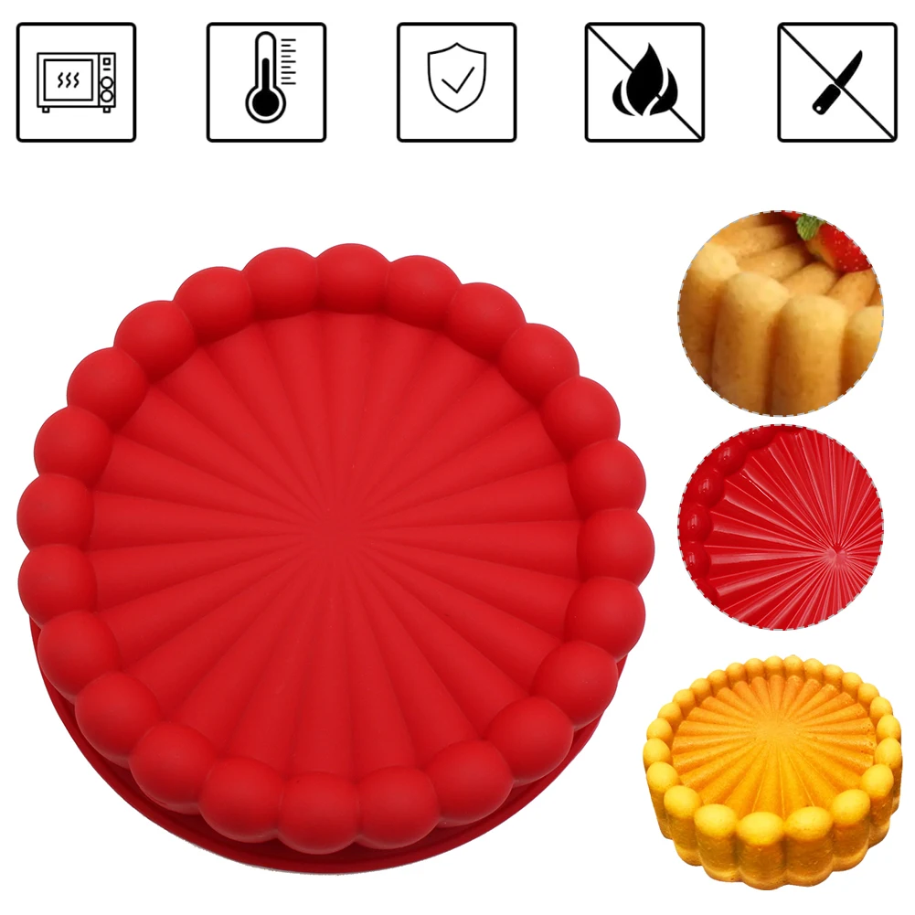 8 inch Silicone Cake Pan Non-Stick Silicone Round Molds for Chocolate Cake Cheesecake Brownie Tart Pie Flan Bread Baking Pans
8 inch Silicone Cake Pan Non-Stick Silicone Round Molds for Chocolate Cake Cheesecake Brownie Tart Pie Flan Bread Baking Pans