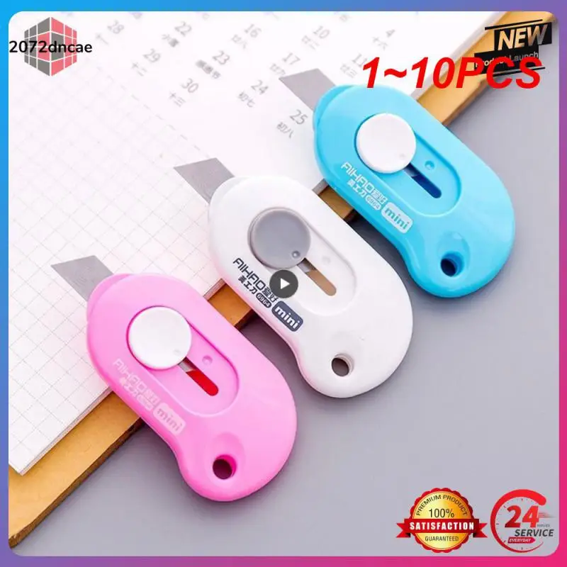 1~10PCS Cute Solid Color Mini Portable Utility Knife Paper Cutter Cutting Paper Razor Blade Office Stationery Escolar Papelaria
1~10PCS Cute Solid Color Mini Portable Utility Knife Paper Cutter Cutting Paper Razor Blade Office Stationery Escolar Papelaria