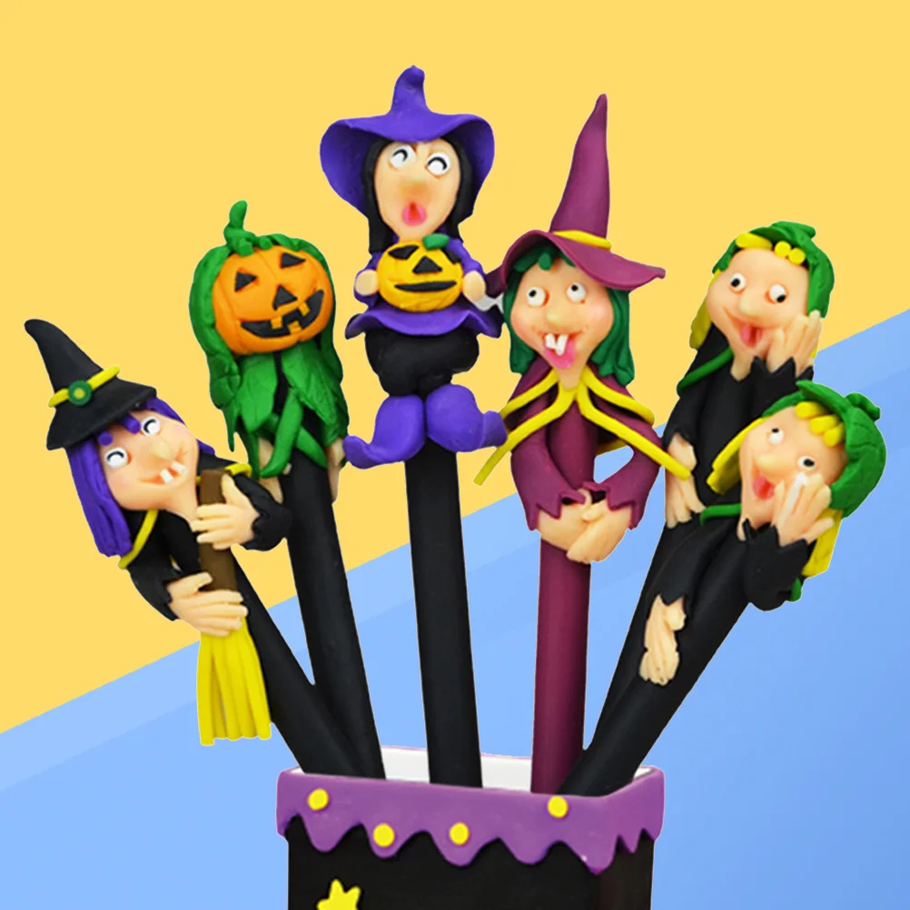 12Pcs Halloween Ballpoint Pen Polymer Clay Wizard Witch Roller Ball Pen Party Favors Gift (Random Style)
12Pcs Halloween Ballpoint Pen Polymer Clay Wizard Witch Roller Ball Pen Party Favors Gift (Random Style)