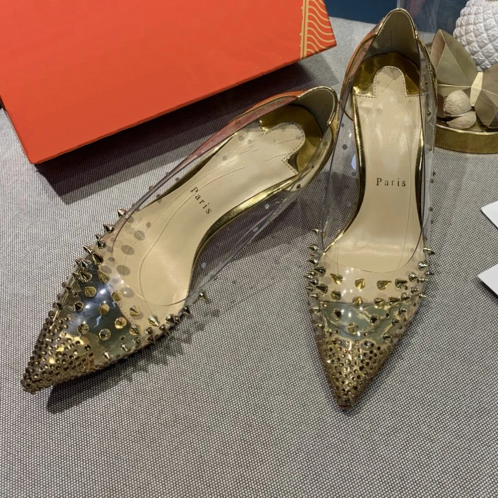 Top Quality Womens High Heels Luxury Fashion Ladies Crystal Glisten Red Sole Shoes Classic Retro Designer 10cm High heel 0100HJ
Top Quality Womens High Heels Luxury Fashion Ladies Crystal Glisten Red Sole Shoes Classic Retro Designer 10cm High heel 0100HJ