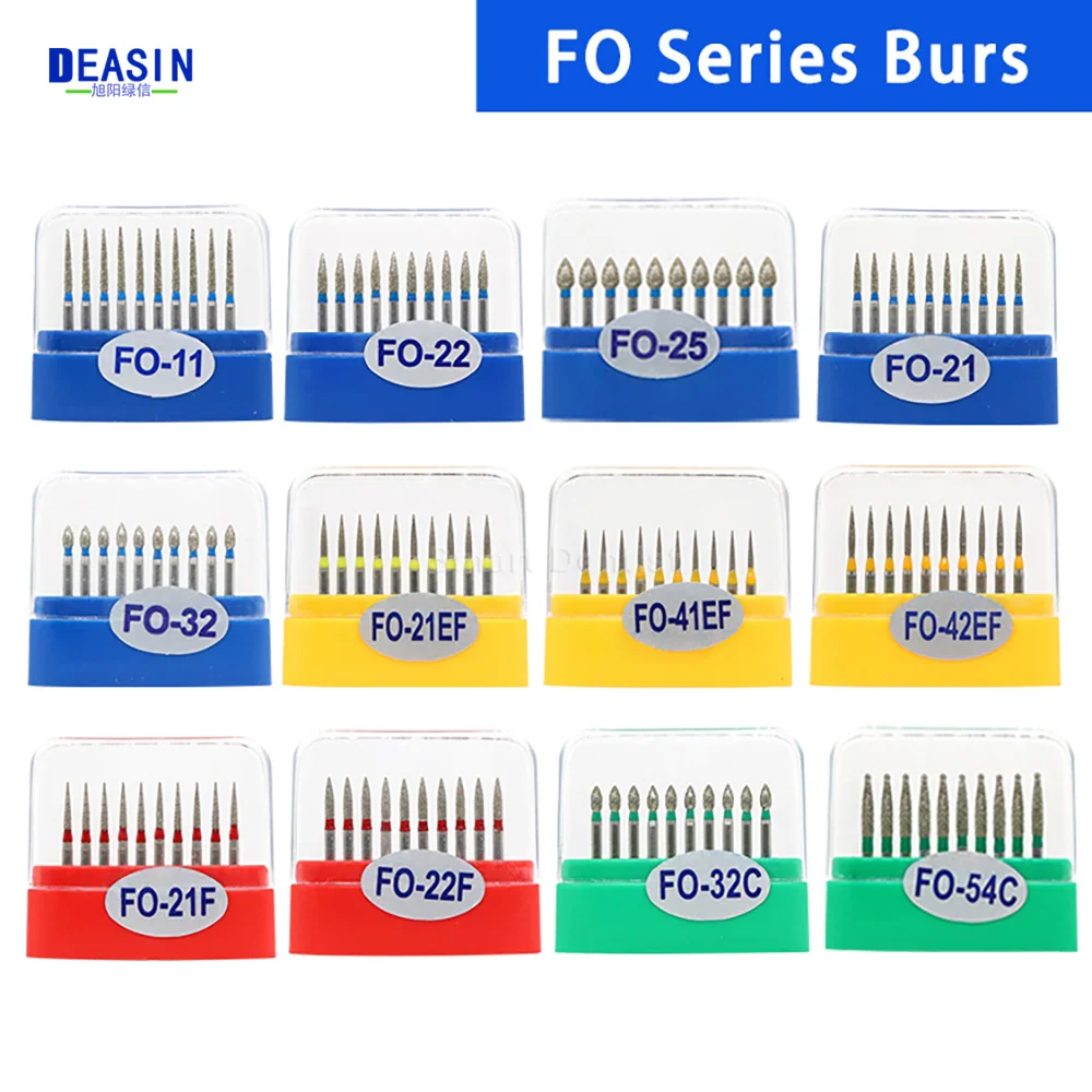 10pcs/Box FO Series Dental High Speed Diamond Burs Dentist Super Coarse Diamond Drills Dental Lab Polishing Tools Dia.1.6mm
10pcs/Box FO Series Dental High Speed Diamond Burs Dentist Super Coarse Diamond Drills Dental Lab Polishing Tools Dia.1.6mm