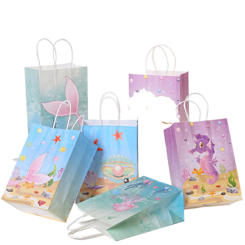 6pcs/Set Ocan Mermaid shell Paper Bag Candy Cookie Popcorn Food Gift Bags Package Baby Shower Birthday Party Decoration TC182
6pcs/Set Ocan Mermaid shell Paper Bag Candy Cookie Popcorn Food Gift Bags Package Baby Shower Birthday Party Decoration TC182