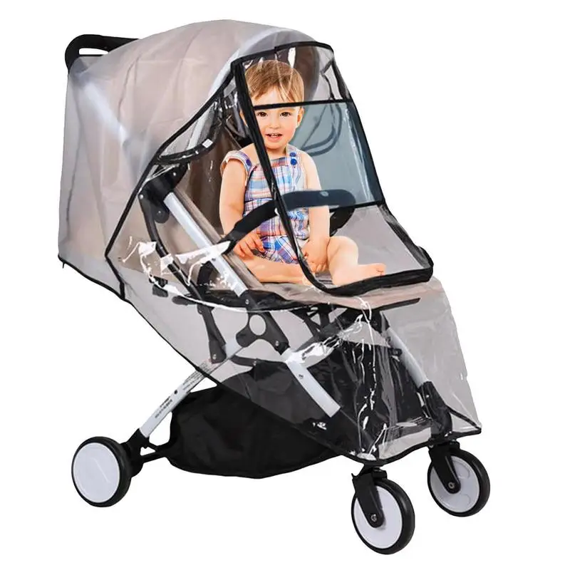 

Stroller Cover For Winter Water-resistant Baby Carriage Covers With Strap Stroller Supplies With Mesh Ventilation Holes For