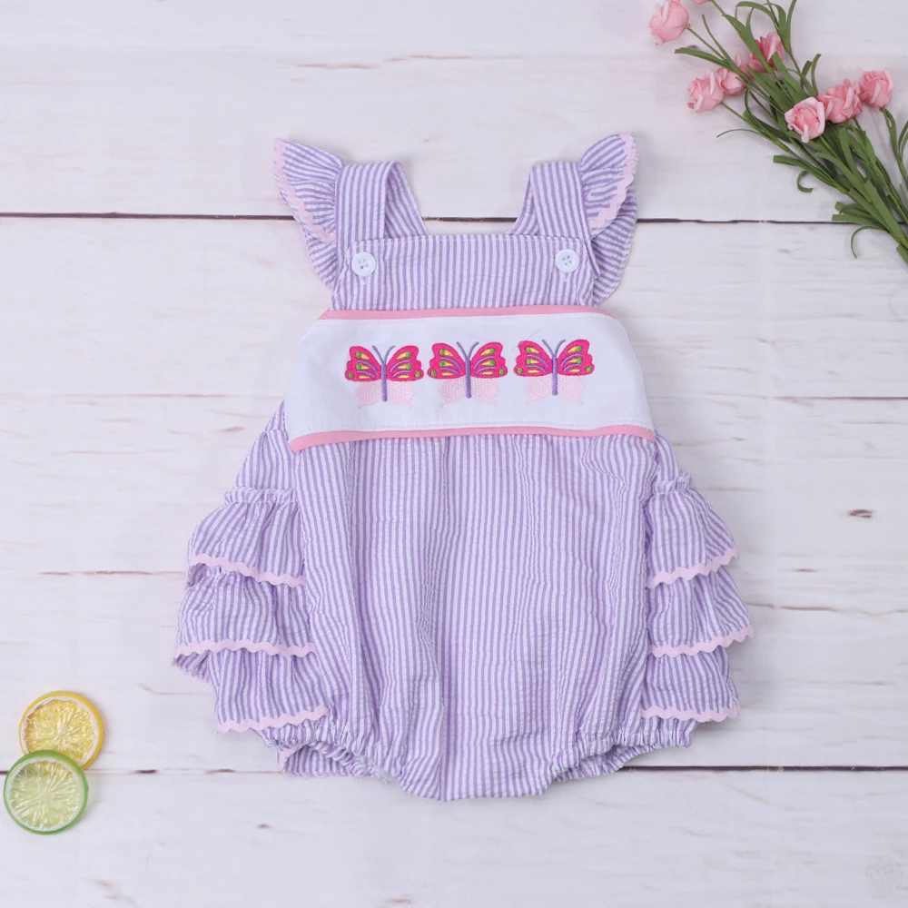 0-3T New Princess Girl Purple Romper One-piece Bodysuit With Pattern Butterfly Embroidery Toddler Sleeveless Jumpsuit Boutique
0-3T New Princess Girl Purple Romper One-piece Bodysuit With Pattern Butterfly Embroidery Toddler Sleeveless Jumpsuit Boutique
