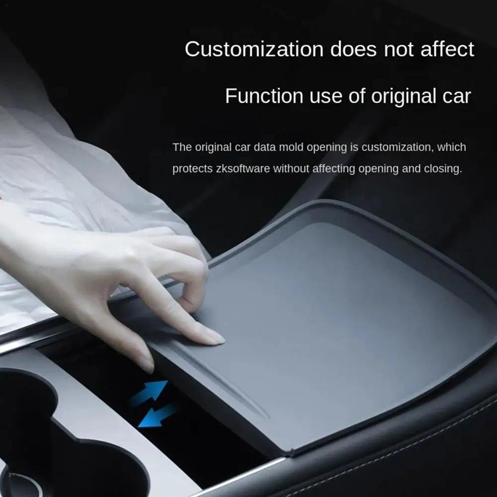 

Suitable For Tesla Central Control Anti-skid Silicone Pad ModelY3 push-pull Protective Film Anti-skid Interior Auto Parts F6O8