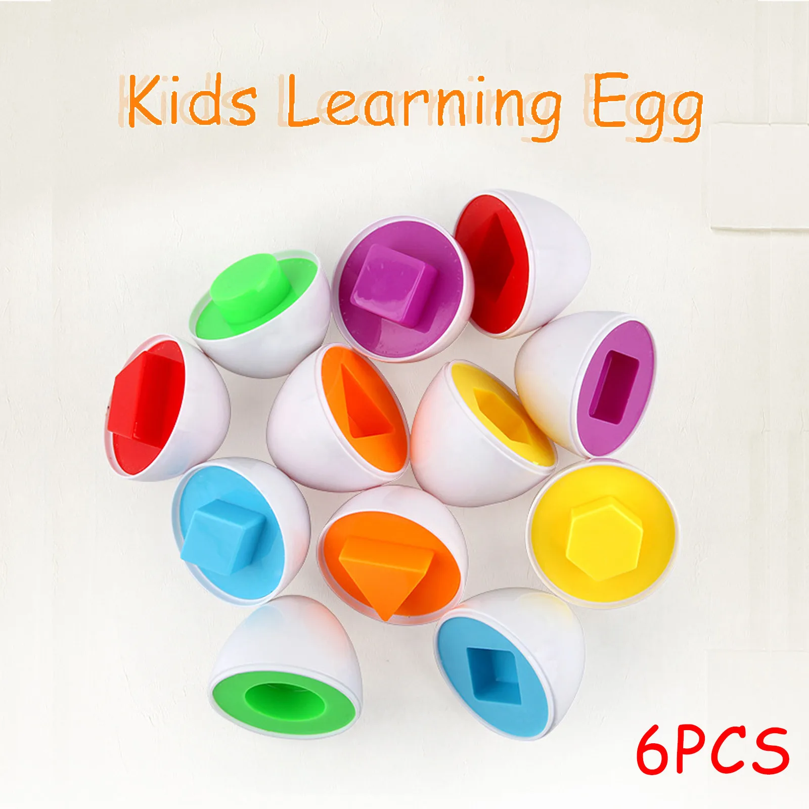 

Обучающие математические игрушки Монтессори, 6 шт., интеллектуальные яйца, 3D головоломка, игра для детей, популярные игрушки, головоломки см...
