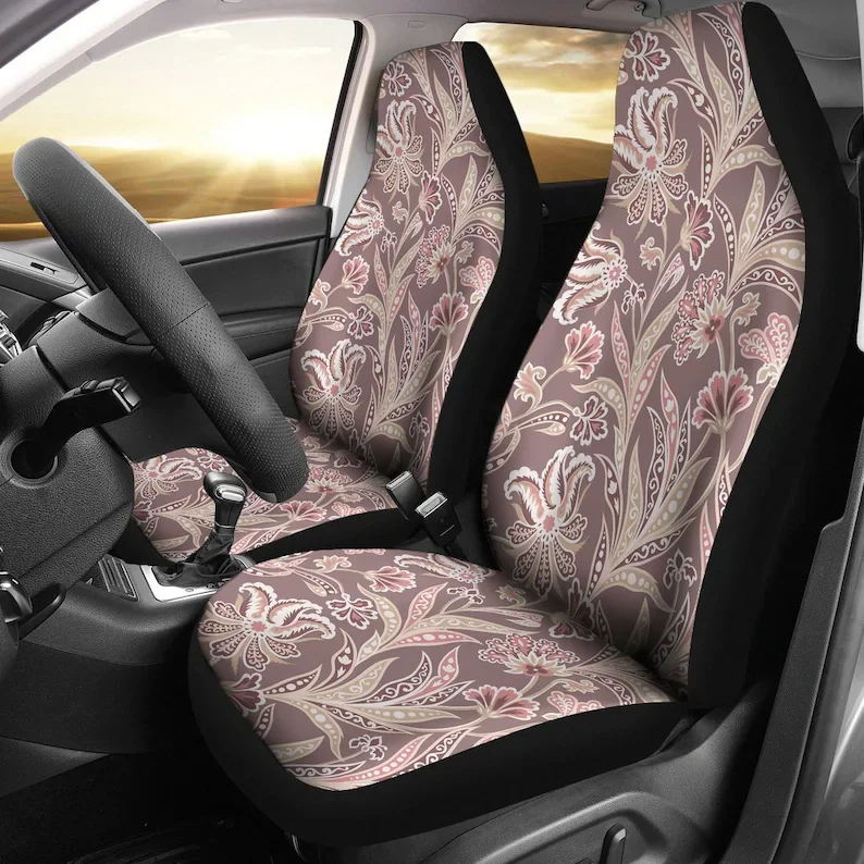 Grey Beige Brown Floral Flowers Car Seat Covers Pair, 2 Front Seat Covers, Car Seat Protector, Car Accessories
Grey Beige Brown Floral Flowers Car Seat Covers Pair, 2 Front Seat Covers, Car Seat Protector, Car Accessories