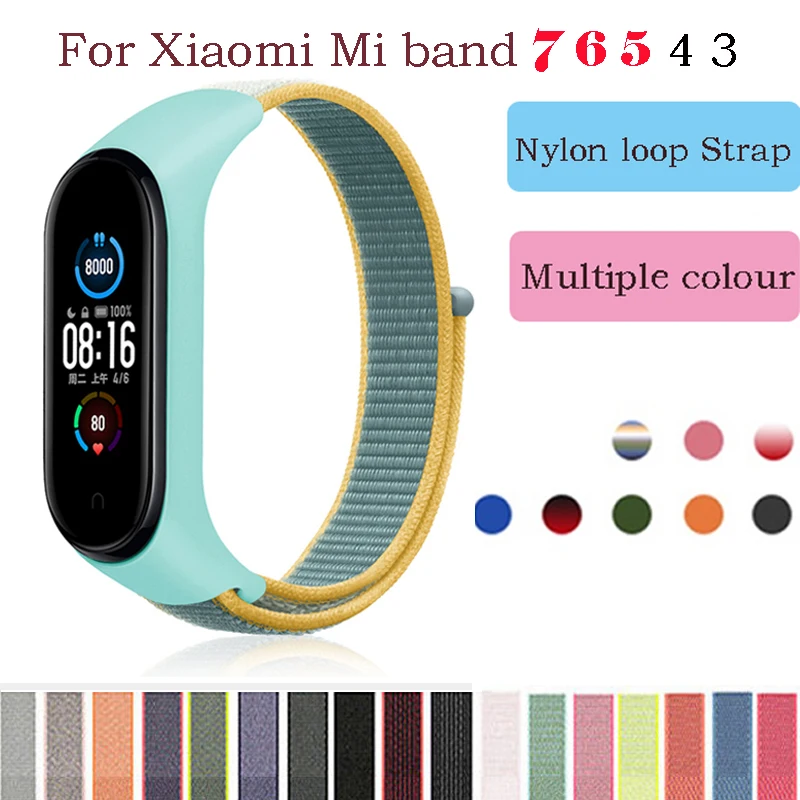 Bracelet for mi band 7 6 Strap Nylon Sport loop watch Belt pulsera correa Mi band 4 Wristband for xiaomi Mi band 5 4 3 Bracelet
Bracelet for mi band 7 6 Strap Nylon Sport loop watch Belt pulsera correa Mi band 4 Wristband for xiaomi Mi band 5 4 3 Bracelet