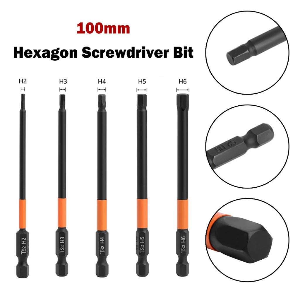 5pcs 1/4 Inch Hex Screwdriver Bit Magnetic Quick Change Impact Driver Hexagon Power Drill Length 100mm Hand Tools
5pcs 1/4 Inch Hex Screwdriver Bit Magnetic Quick Change Impact Driver Hexagon Power Drill Length 100mm Hand Tools