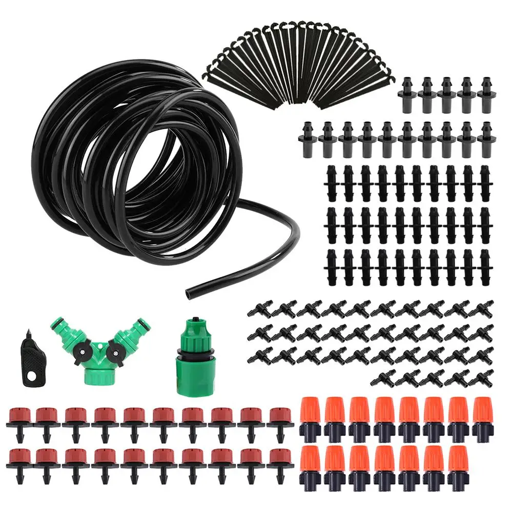 Micro Drip Irrigation System Hose Drip Irrigation System 360 Degree Adjustable Dripper Garden Watering Plant Self Watering Kit
Micro Drip Irrigation System Hose Drip Irrigation System 360 Degree Adjustable Dripper Garden Watering Plant Self Watering Kit