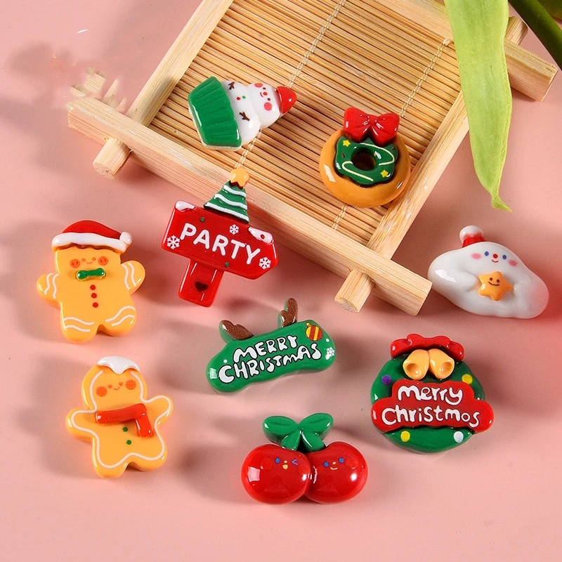 20pcs Merry Christmas Series Resin Flatbacks DIY Crafts Accessories Cute Christmas Santa Gingerman Snowman Embellishments Charm
20pcs Merry Christmas Series Resin Flatbacks DIY Crafts Accessories Cute Christmas Santa Gingerman Snowman Embellishments Charm