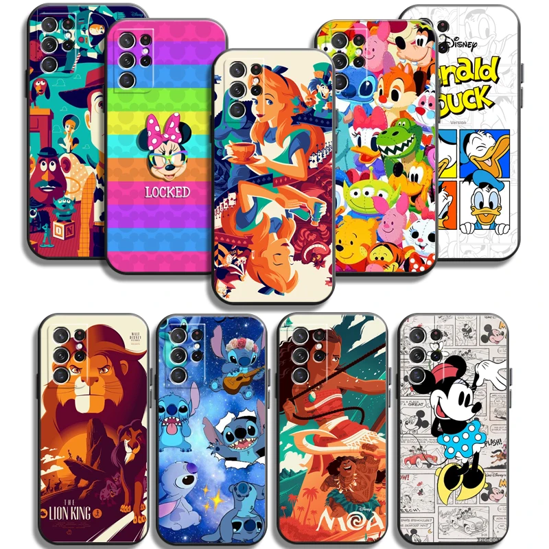 

Disney Cartoon Cute Phone Cases For Samsung Galaxy A31 A32 A51 A71 A52 A72 4G 5G A11 A21S A20 A22 4G Back Cover Funda Carcasa