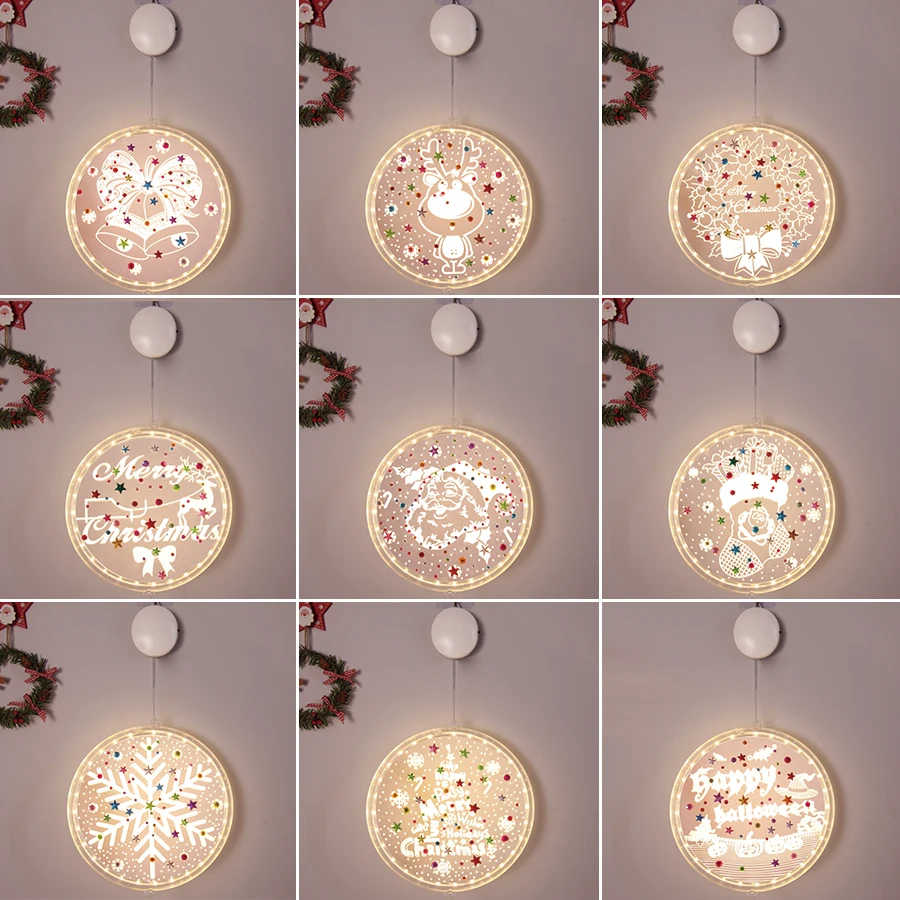Christmas LED Lights DIY Diamond Painting Lamp Santa Claus Elk Light Suction Cup Lamp Pendant Home Window Door Christmas Decor
Christmas LED Lights DIY Diamond Painting Lamp Santa Claus Elk Light Suction Cup Lamp Pendant Home Window Door Christmas Decor