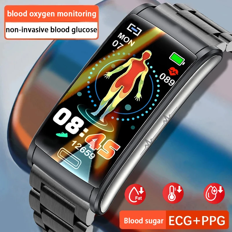 ECG+PPG Smart Watch Men Women Thermometer Monitor Hypertension Hyperglycemia Heart Rate Healthy Smartwatches IP68 Waterproof
ECG+PPG Smart Watch Men Women Thermometer Monitor Hypertension Hyperglycemia Heart Rate Healthy Smartwatches IP68 Waterproof