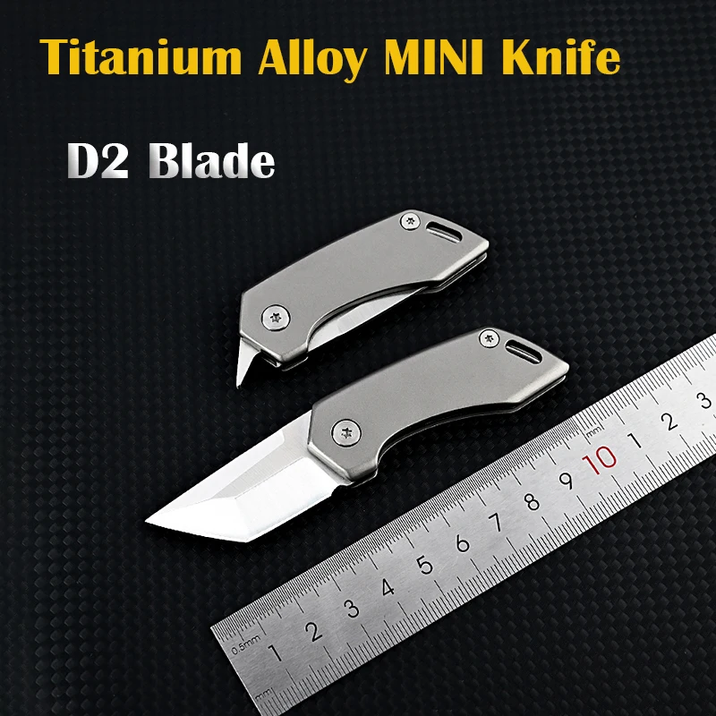Titanium Alloy Folding Knife D2 Blade Multifunctional Bottle opener Outdoor EDC Self-defens Tool Portable Utility Keychain Knifv
Titanium Alloy Folding Knife D2 Blade Multifunctional Bottle opener Outdoor EDC Self-defens Tool Portable Utility Keychain Knifv