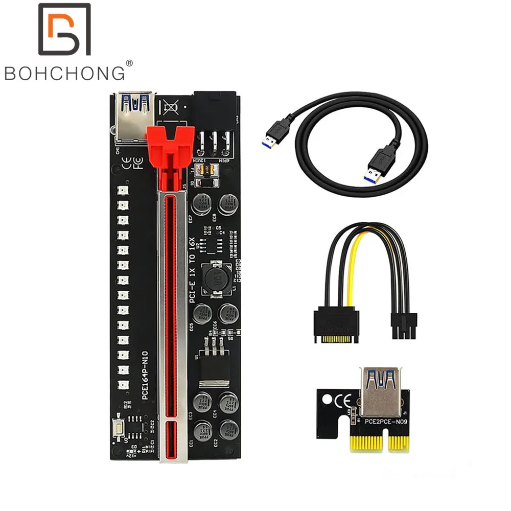 New Version V011PROPlus 1X PCI-E X16 PCIE Riser GPU 6Pin Adapter Cable USB3.0 PCI Express Extension Riser Card
New Version V011PROPlus 1X PCI-E X16 PCIE Riser GPU 6Pin Adapter Cable USB3.0 PCI Express Extension Riser Card