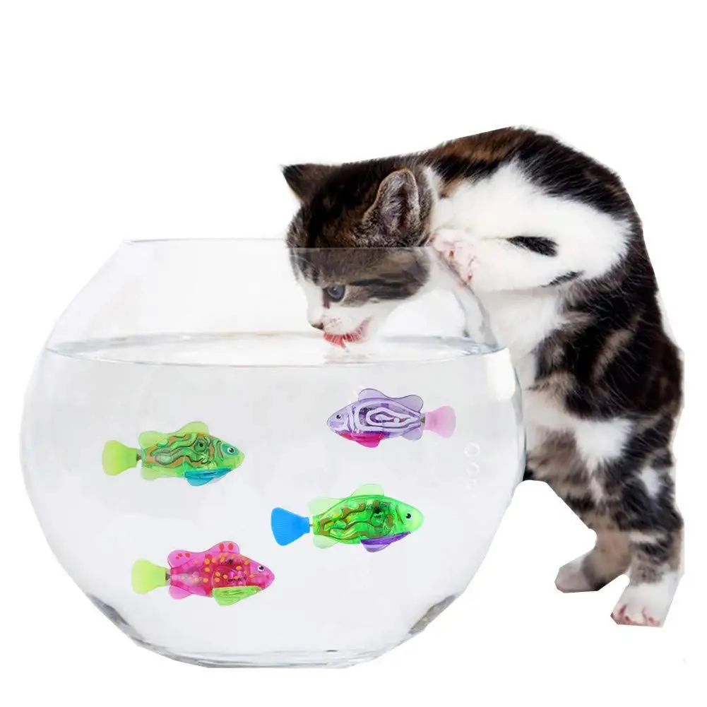 4PCS Cat Interactive Electric Fish Toy Water Cat Toy for Indoor Play Swimming Robot Fish Toy for Cat Dog with LED Light Pet Toys
4PCS Cat Interactive Electric Fish Toy Water Cat Toy for Indoor Play Swimming Robot Fish Toy for Cat Dog with LED Light Pet Toys