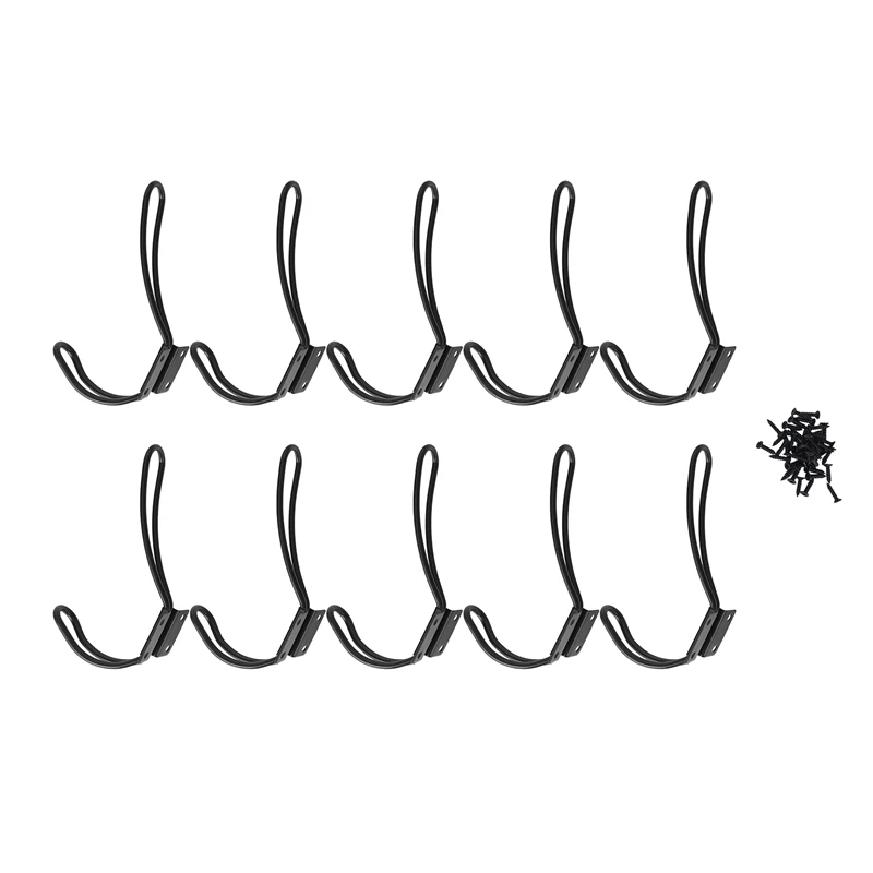 New 20PCS Rustic Metal Coat Hooks Wall Mounted Hooks Double Vintage Hooks For Hanging Decorative Farmhouse Entryway Hooks
New 20PCS Rustic Metal Coat Hooks Wall Mounted Hooks Double Vintage Hooks For Hanging Decorative Farmhouse Entryway Hooks