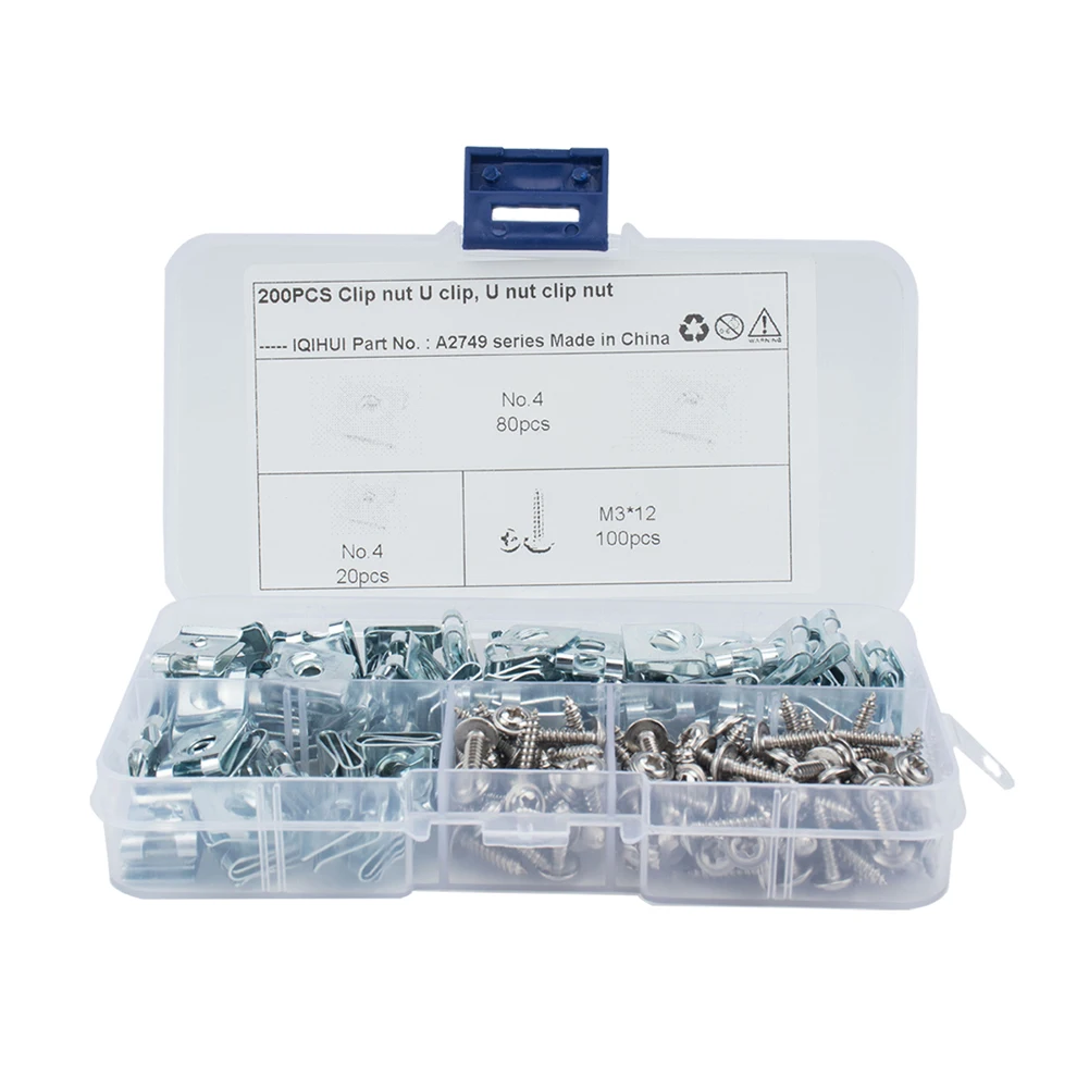 Motor Vehicles Speed Fasteners Trim Panels Clips 100pcs Manganese Steel Mixed Self Tapping Screw U Nuts Universal
Motor Vehicles Speed Fasteners Trim Panels Clips 100pcs Manganese Steel Mixed Self Tapping Screw U Nuts Universal