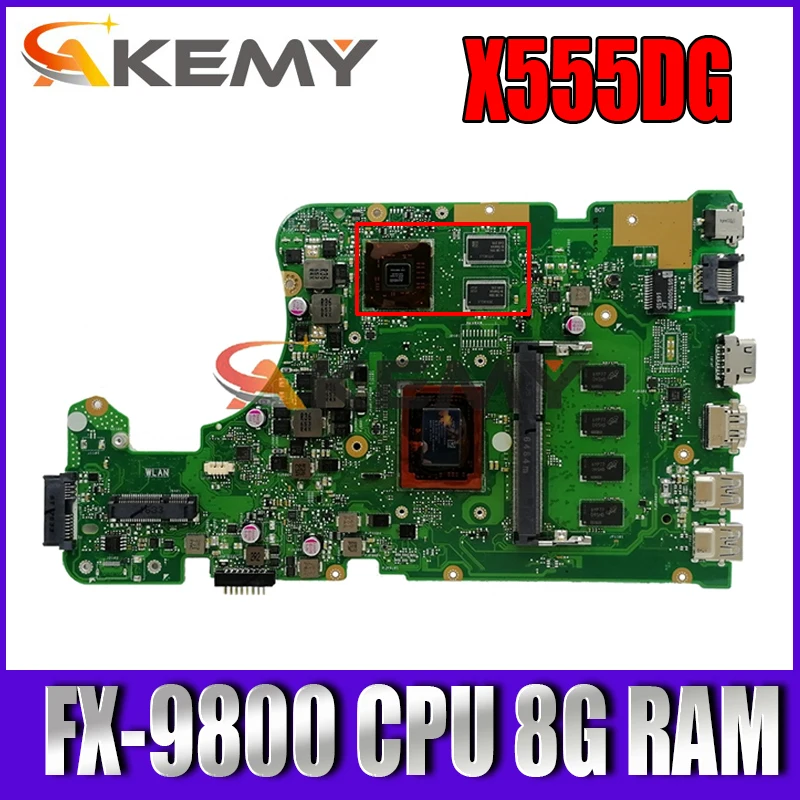 Материнская плата Akemy X555DG для ноутбука Asus X555YI X555D A555D X555Y X555DG, 100% протестирована
Материнская плата Akemy X555DG для ноутбука Asus X555YI X555D A555D X555Y X555DG, 100% протестирована