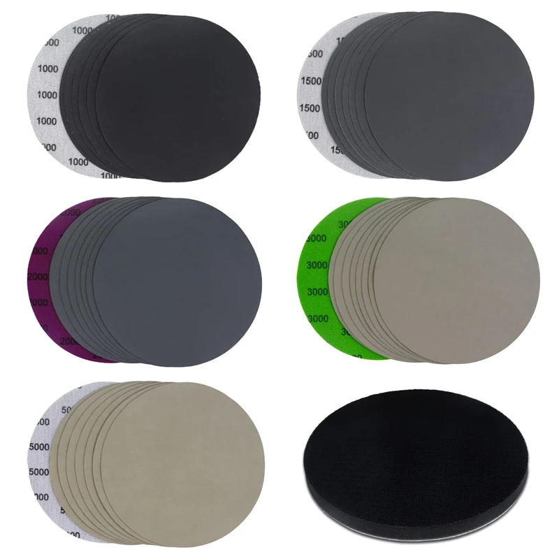 40Pcs 6 Inch (150Mm) Wet Dry Sanding Discs Assorted Grit High Performance Waterproof Hook & Loop Sandpaper
40Pcs 6 Inch (150Mm) Wet Dry Sanding Discs Assorted Grit High Performance Waterproof Hook & Loop Sandpaper