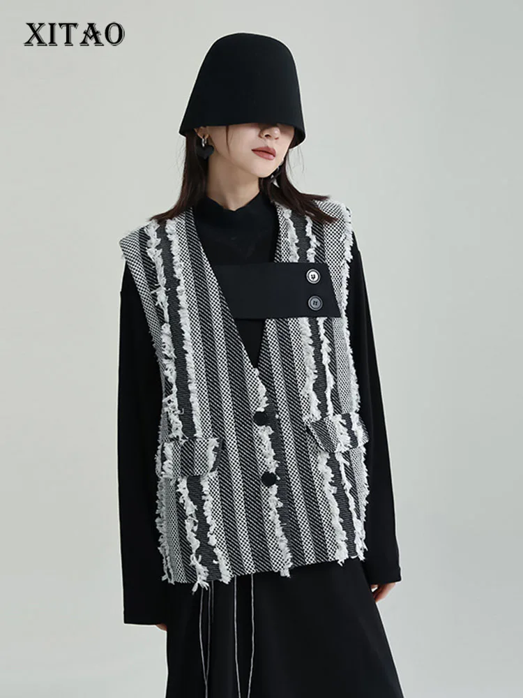 XITAO Лоскутные свободные пуховые пальто с кисточками и карманами; Новое поступление 2022 года; Сезон Зима; Повседневная модная одежда; Универса... 
XITAO Лоскутные свободные пуховые пальто с кисточками и карманами; Новое поступление 2022 года; Сезон Зима; Повседневная модная одежда; Универса...