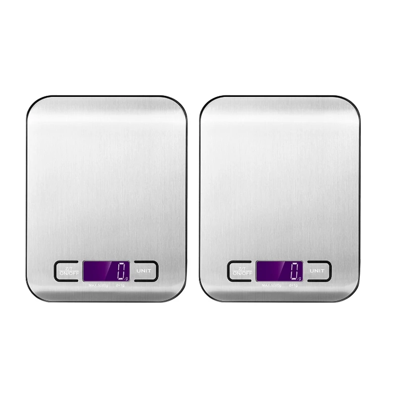 2 PCS Digital Kitchen Scale 5Kg Stainless Steel Panel Accurate Portable Multifunction LCD Display
2 PCS Digital Kitchen Scale 5Kg Stainless Steel Panel Accurate Portable Multifunction LCD Display