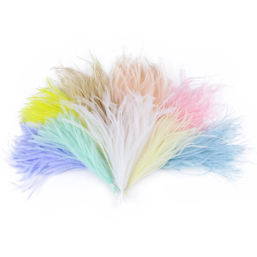 100 Pcs/Bundle Ostrich Feathers Filament String Dyed Colorful 10-15CM Fluffy Plumes For DIY Jewelry Earring Clothes Crafts
100 Pcs/Bundle Ostrich Feathers Filament String Dyed Colorful 10-15CM Fluffy Plumes For DIY Jewelry Earring Clothes Crafts