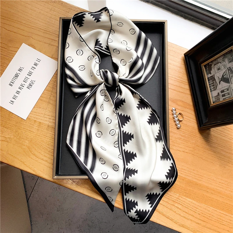Skinny 15*150cm Long Silk Satin Scarf Women Luxury Print Plaid Necke Tie Female Hair Band Bag Wirst Foulard Headband Bufanda New
Skinny 15*150cm Long Silk Satin Scarf Women Luxury Print Plaid Necke Tie Female Hair Band Bag Wirst Foulard Headband Bufanda New