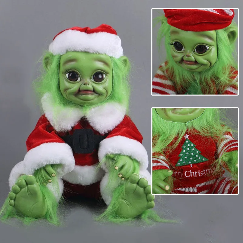 2023 Christmas Reborn Baby Grinch Toy Realistic Cartoon Doll Simualtion Doll Kids Christmas Gifts Stuffed Plush Animals Toy Kids
2023 Christmas Reborn Baby Grinch Toy Realistic Cartoon Doll Simualtion Doll Kids Christmas Gifts Stuffed Plush Animals Toy Kids