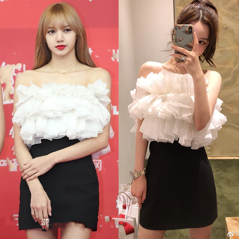 Корейское летнее пикантное женское облегающее мини-платье Kpop LISA на талии, вечерние платья без бретелек, кружевное лоскутное платье с открыт...
Корейское летнее пикантное женское облегающее мини-платье Kpop LISA на талии, вечерние платья без бретелек, кружевное лоскутное платье с открыт...