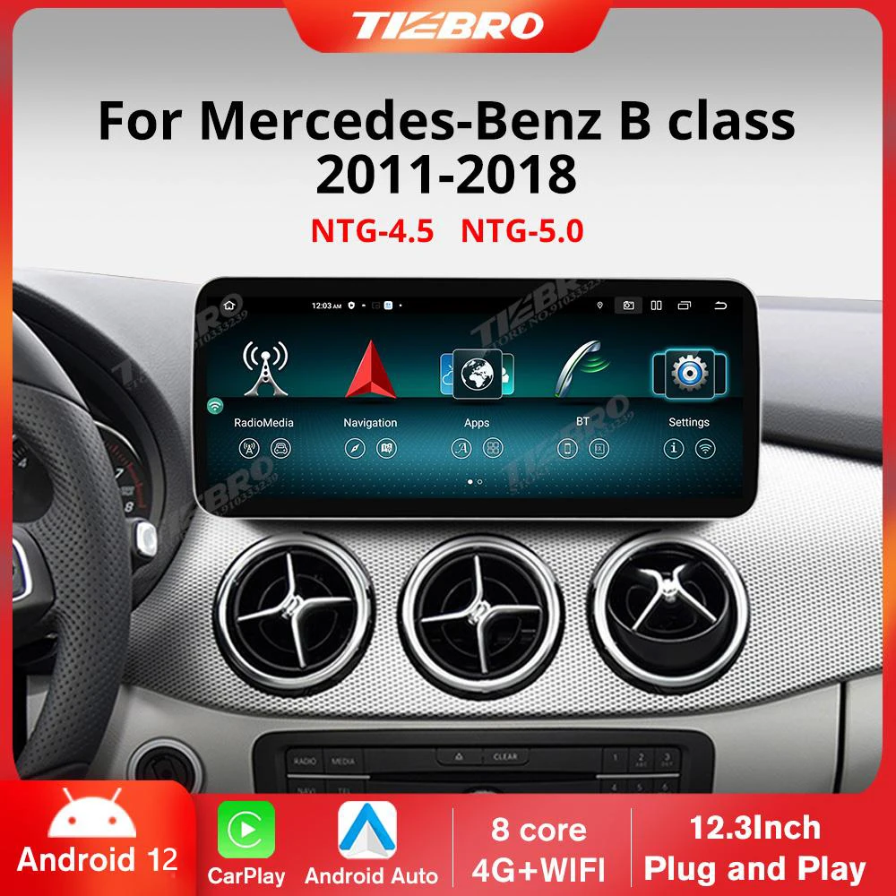 TIEBRO 12.3'' Android 12 Car Radio For Mercedes Benz W246 2011-2018 Stereo Multimedia Player GPS Carplay Head Unit Bluetooth
TIEBRO 12.3'' Android 12 Car Radio For Mercedes Benz W246 2011-2018 Stereo Multimedia Player GPS Carplay Head Unit Bluetooth