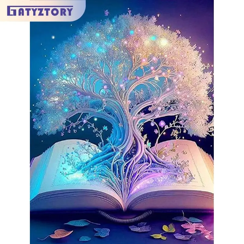 GATYZTORY Acrylic Painting By Numbers Handmade Drawing By Numbers Fantastic Tree In Book Room Decors For Kids For Adults
GATYZTORY Acrylic Painting By Numbers Handmade Drawing By Numbers Fantastic Tree In Book Room Decors For Kids For Adults