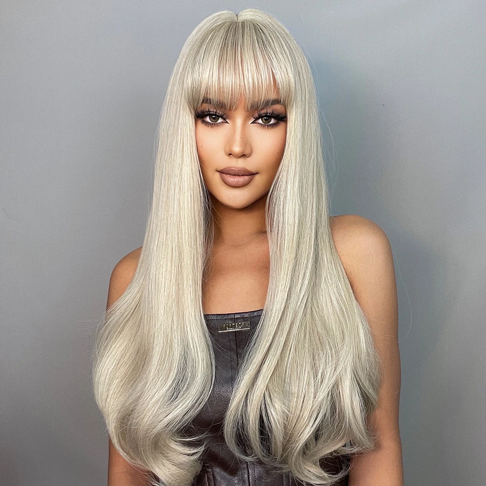 WigMVP Cosplay Long Natural Wavy Synthetic Wig Platinum Blonde Wigs with Bangs for Women Lolita Daily Party Heat Resistant Fibre
WigMVP Cosplay Long Natural Wavy Synthetic Wig Platinum Blonde Wigs with Bangs for Women Lolita Daily Party Heat Resistant Fibre
