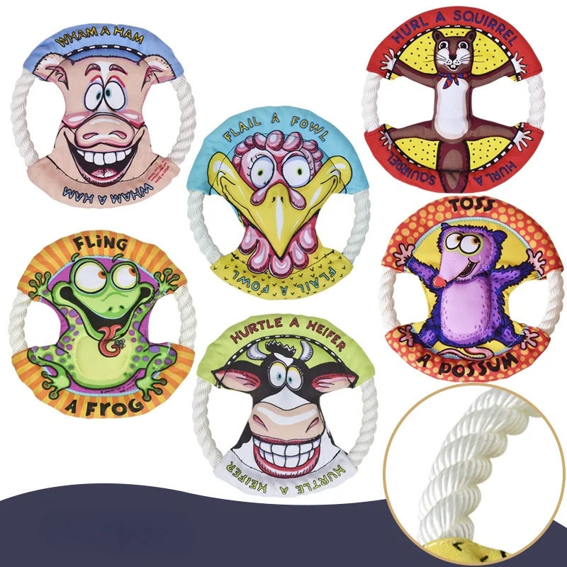 Dog Toy Pet Dog Flying Discs Bite-resistant Canvas Extra Hard Rope Training Toy Interactive Flying Saucer Dog Supplies
Dog Toy Pet Dog Flying Discs Bite-resistant Canvas Extra Hard Rope Training Toy Interactive Flying Saucer Dog Supplies