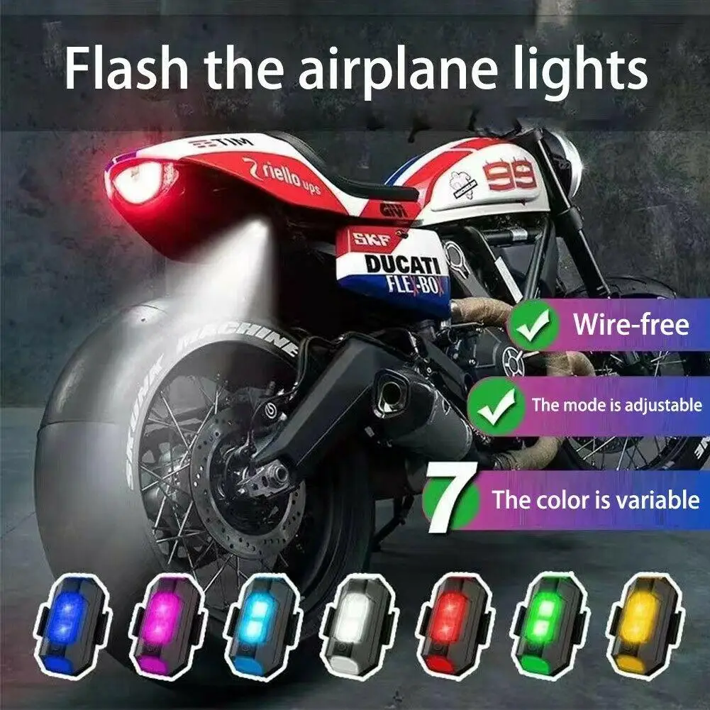 Motorcycle ATV Warning Lights Magnetic Rechargeable Flashing Lights Motor Bikes Modified Drones Aircraft Light Type-C
Motorcycle ATV Warning Lights Magnetic Rechargeable Flashing Lights Motor Bikes Modified Drones Aircraft Light Type-C