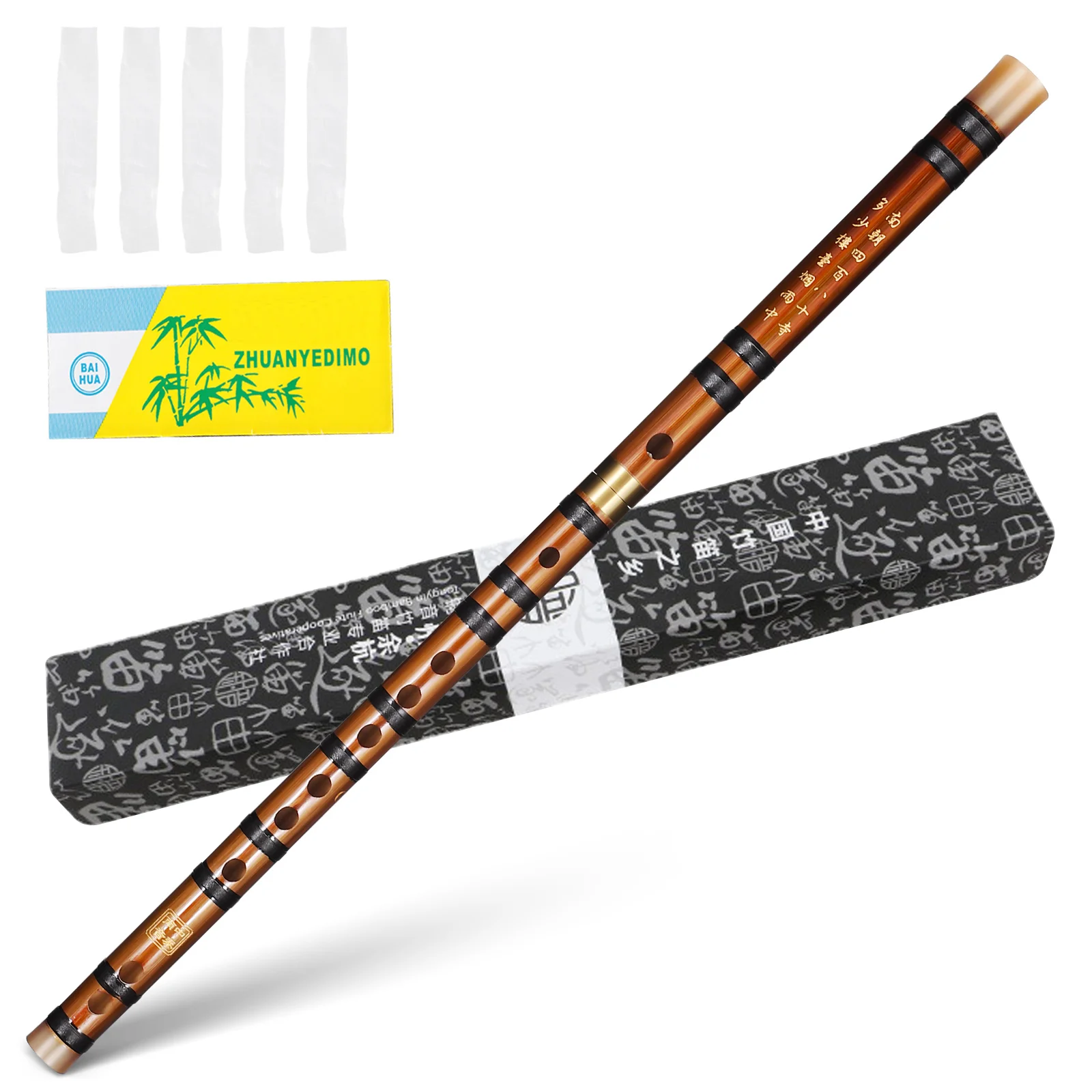 

G Key Bamboo Flute Instruments G-key Kids Musical Aldult Orchestral Accompaniment Premium Bitter Students Child Adults